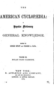 Cover of: The American Cyclopædia: A Popular Dictionary of General Knowledge