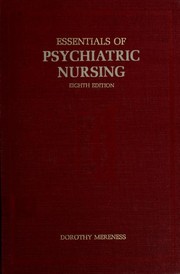 Cover of: Essentials of psychiatric nursing.