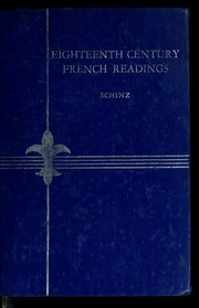 Cover of: Eighteenth century French readings by Albert Schinz