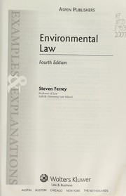 Cover of: Environmental law by Steven Ferrey