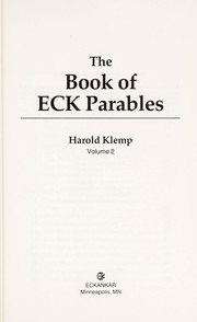 Cover of: The book of Eck parables