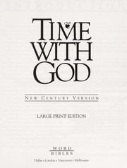 Cover of: Time With God/Large Print