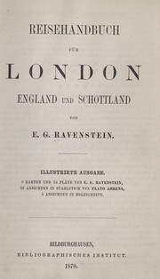Cover of: Reisehandbuch für London, England, und Schottland