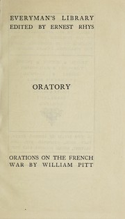 Cover of: Orations on the French war, to the peace of Amiens