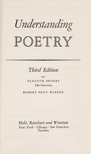 Cover of: Understanding poetry by Cleanth Brooks