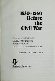 Cover of: 1830-1860 Before the Civil War