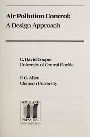 Air pollution control : a design approach by C. David Cooper, F. C. Alley