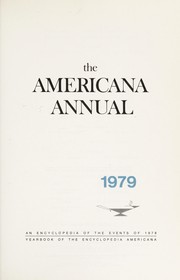 Cover of: The Americana Annual 1979 (Volume 57)