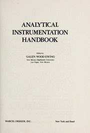 Analytical instrumentation handbook by Galen Wood Ewing