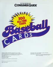 Cover of: Baseball Cards 300 All Time Stars