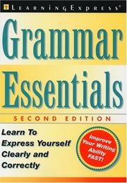 Cover of: Grammar essentials
