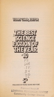 Cover of: The best science fiction of the year #10