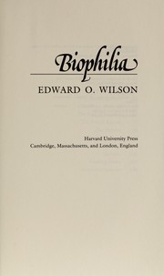 Cover of: Biophilia