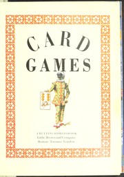 Cover of: Card game. by 
