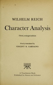 Cover of: Character analysis