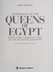 Cover of: Chronicles of the queens of Egypt: from early dynastic times to the death of Cleopatra
