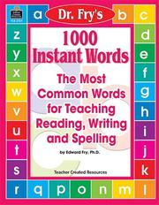 Cover of: 1000 Instant Words by Dr. Fry by EDWARD FRY