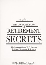 Cover of: Complete Book of Retirement Secrets