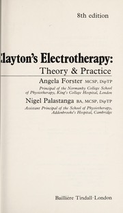 Electrotherapy by Angela Forster, Nigel Palastanga