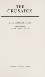 Cover of: The Crusades by H. E. Mayer