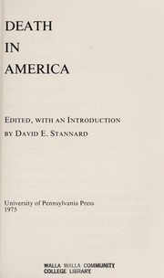 Death in Amer by Stannard, David E. Stannard