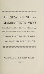 Cover of: The new science of Giambattista Vico