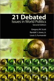 Cover of: 21 debated by editors: Gregory M. Scott, Randall J. Jones, Jr., Louis S. Furmanski.