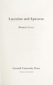 Lucretius and Epicurus by Diskin Clay
