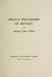 Cover of: Hegel's philosophy of history.