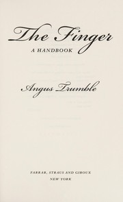 Cover of: The finger