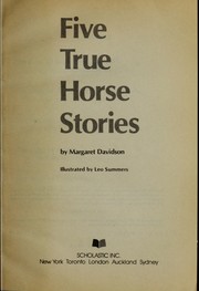 Cover of: Five True Horse Stories