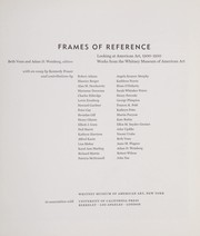Cover of: Frames of reference: looking at American art, 1900-1950 : works from the Whitney Museum of American Art