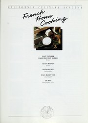 Cover of: French Home Cooking