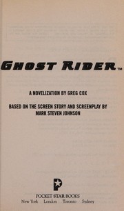 Cover of: Ghost rider: a novelization