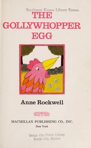 Cover of: The gollywhopper egg