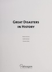 Cover of: Great disasters in history