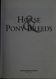 Cover of: Horse & Pony Breeds - Complete Handbook