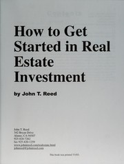 Cover of: How to Get Started in Real Estate Investment (Practical, Ethical , real world advice for beginning investors, Special Report #4)
