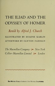 Cover of: The Iliad and the Odyssey of Homer