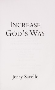 Cover of: Increase God's way