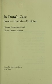 Cover of: In Dora's case : Freud--hysteria--feminism