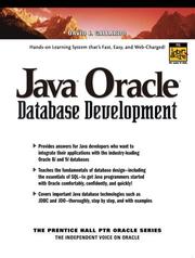 Java Oracle database development