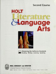 Cover of: Holt Literature and Language Arts 2nd Course, Ca Edition by Kylene Beers, Lee Odell, John Malcolm Brinnin, John Leggett, John Burditt