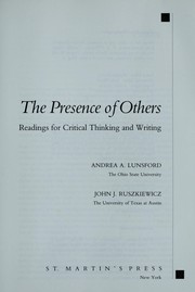 Cover of: The Presence of others: readings for critical thinking and writing