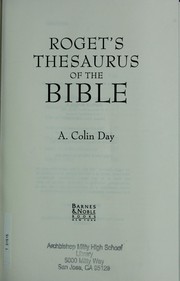 Cover of: Roget's Thesaurus of the Bible