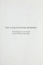 Bach Flower Essences for the family by Edward Bach