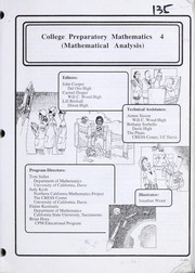 Cover of: College Preparatory Mathematics 4: Units 1-6