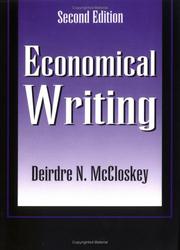 Economical writing by Deirdre N. McCloskey