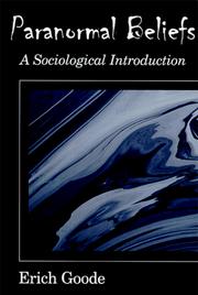 Cover of: Paranormal beliefs: a sociological introduction