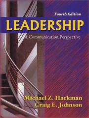 Cover of: Leadership by Michael Z. Hackman, Craig E. Johnson